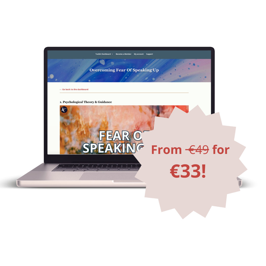 Overcoming Fear Of Speaking Up Toolkit - Trauma, CPTSD, Setting boundaries, relational trauma, emotion regulation, activism, boundaries, needs, desires - Beyond Psychology - attachment trauma - people pleasing, narcissism, empath - feminism - intergenerational trauma